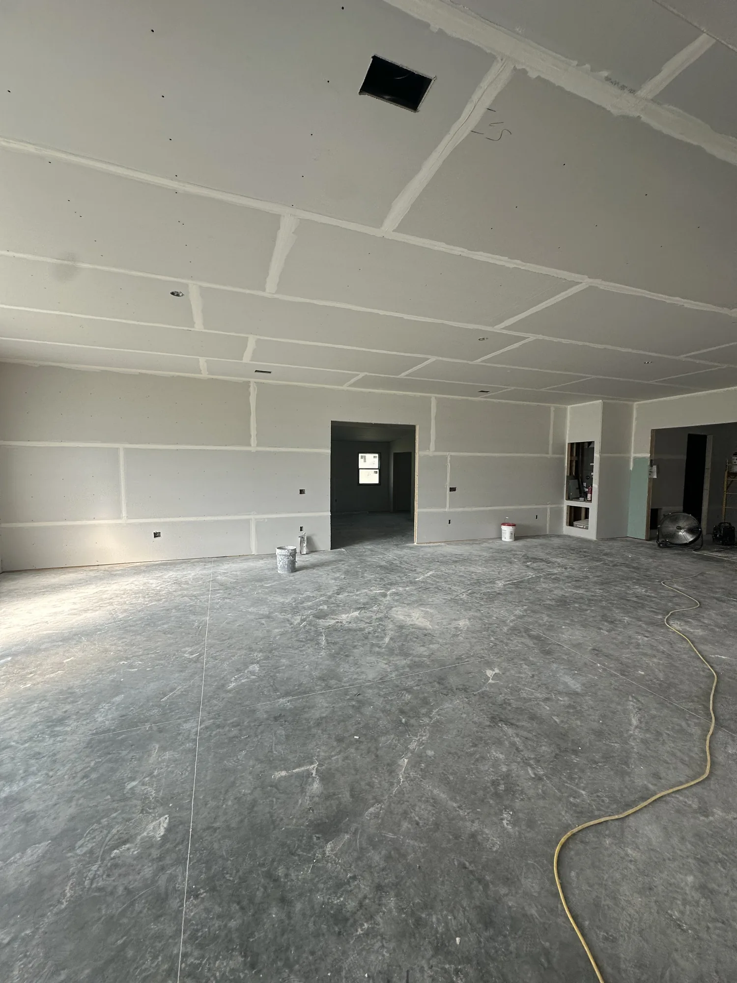 Professional drywall finishing inside a residential property